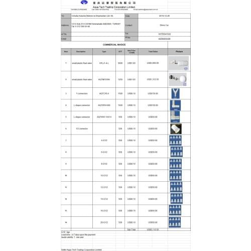 Float valve (Cimuka Kulucka Makine ve Ekipmanlari Ltd. Sti