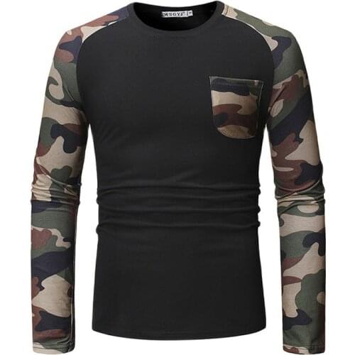 Military Camouflage Long Sleeve T Shirt Army Knitting Patchwork Fast Dry Stretch Shirt Spring Summer Dropshipping