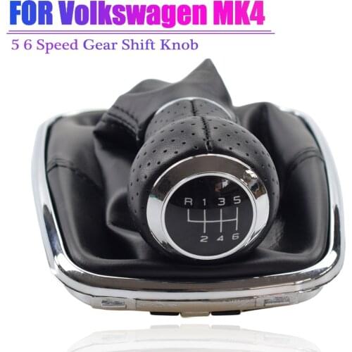 5 Speed 6 Speed Gear Shift Stick Knob and Dustproof Cover For VW Golf GTi MK4 R32 Bora Jetta Polo For Seat CORDOBA INCA IBIZA