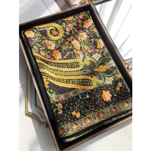 Mulberry silk scarf Women female spring Korean Hijab Soft 110cm shawl dual-use large Shawl square scarf