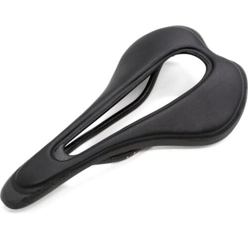Full carbon fiber + PU leather seat Iatlia ultralight racing bike seat MTB SuperFlow mountain bike seat