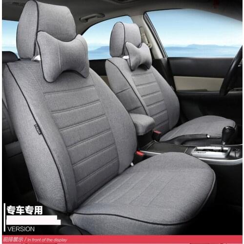 Special viscose car seat covers seatpad all-inclusive four season general linen fabric cushion for ford focus mondeo fiesta kuga
