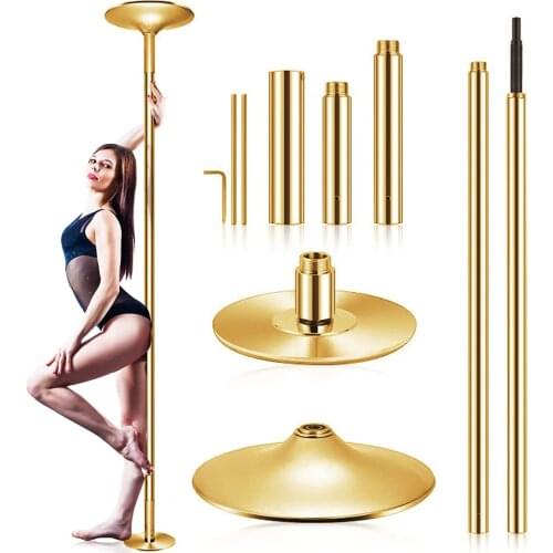 45mm Removable Dancing Pole Set Spinning Static Dancing Pole Portable Fitness Dance Pole Kit for Exercise Club Party Pub Home