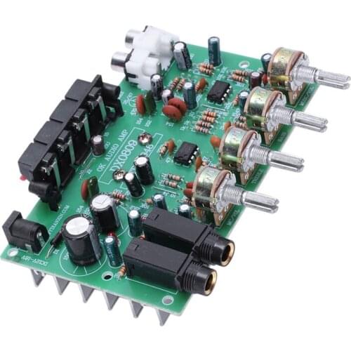 Tda8944 2.1 Amplifier Board o 30X2W Sound Amplifier Tone Board Dc12V With Microphone