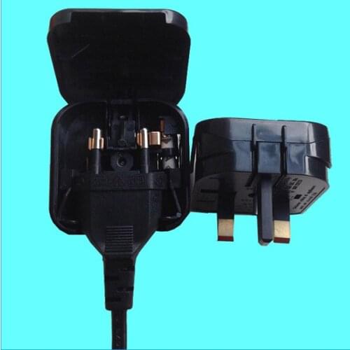 European euro EU 2 TO 3 PIN UK universal travel adapter plug converter with fuse 100 pieces
