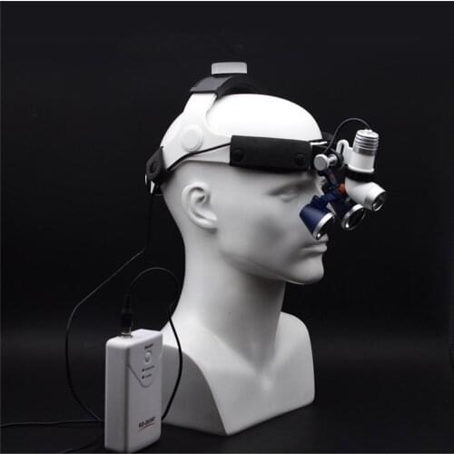 High Quality 3W LED Medical Headlight Surgical Headlamp+2.5/3.5X420mm Binocular Magnifier Medical Dental Loupes