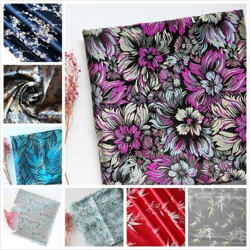 High quality Damask Jacquard Apparel Costume Upholstery Furnishing Curtain Clothing Material DIY patchwork