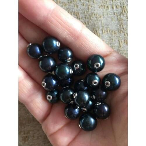 Dilled Edison pearls full drilled Pearls ith sterling sliver 9-12mm pearls LP19