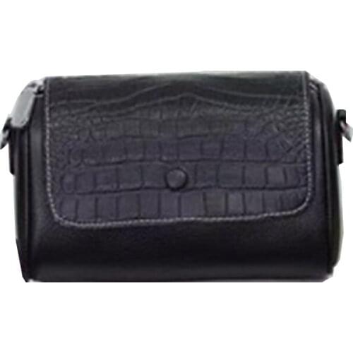 The first layer cowhide Leather Ladies crocodile pattern small bag fashion one-shoulder messenger bag trend all-match pillow bag