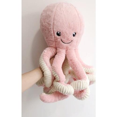 1pcs 18cm-80cm Lovely Simulation octopus Pendant Plush Stuffed Toy Soft Animal Home Accessories Cute Animal Doll Children Gifts