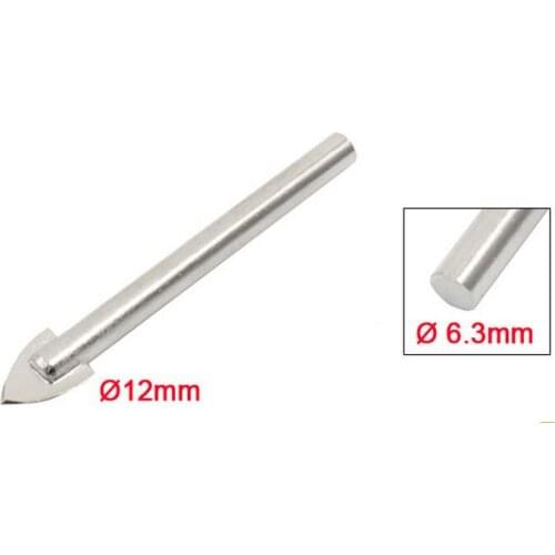 Carbide Tip 12mm Cutting Dia Tile Marble Glass Drilling Bit 5 Pcs