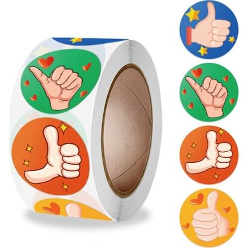 500pcs Reward Stickers Encouragement Labels Roll for Kids Motivational Sticker with Cute Animals for Children Students Teachers