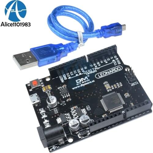ATMEGA32U4 ATMEGA32U4-AU Leonardo R3 Module For Arduino Development Board Pro Micro USB 3.3V 5V 16MHZ PWM Channel IO Port Cable