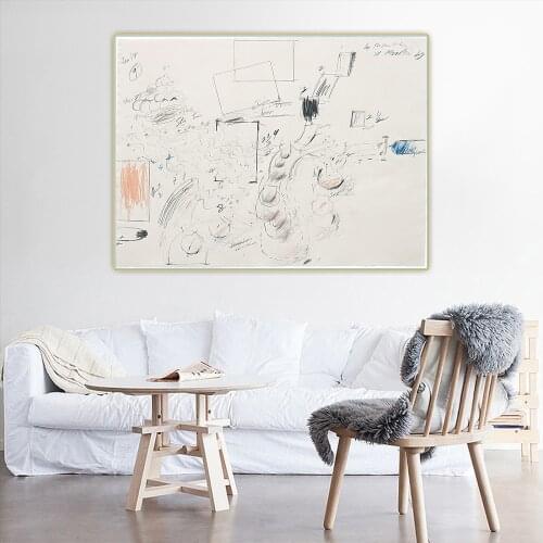 Citon Cy Twombly《Untitled(St. Maartin),1969》Canvas Oil Painting Artwork Poster Picture Wall Background Decor Home Decorations