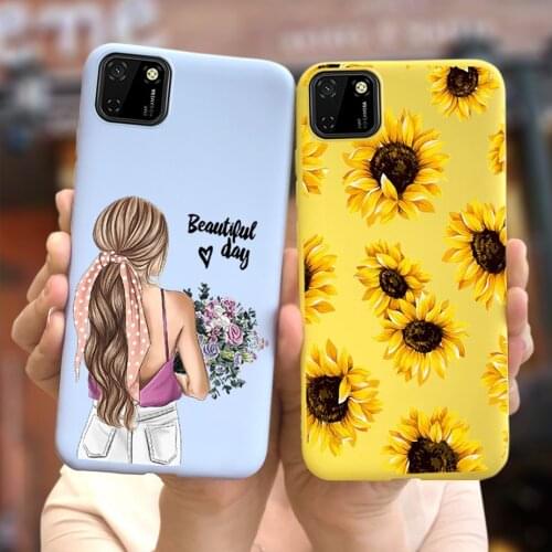 For Honor 9S Case Huawei Y5p 2020 Soft Slim Fundas Cute Sunflower Phone Cases For Honor 9S 9 S DUA-LX9 Back Cover Silicone Coque