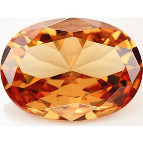 5.70 Cts Natural Gemstone Champagne Sapphire 9x11mm Oval Cut Sri-Lanka VVS Gemstone