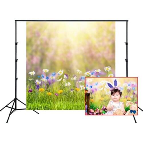 HUAYI Photography Backdrop Newborns Child Baby Birthday Photobooth Background Spring Easter Day Photo Backdrops Props D-8509