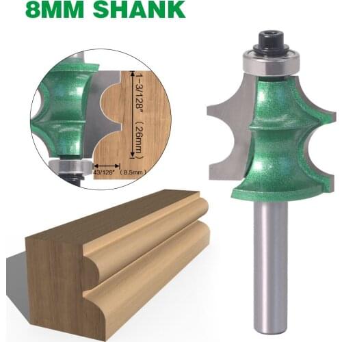 1PC 8MM Shank Milling Cutter Wood Carving Drawing Line Router Bit For Wood With Bearing Woodworking Tools For Wood Electric