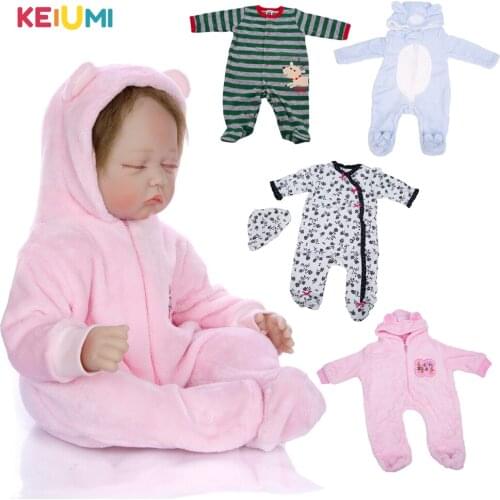 22-23 Inch Reborn Baby Girl Or Boy Doll Clothes Fashion Baby Set Reborn Baby Doll Accessories For Kids DIY Game For Clearance