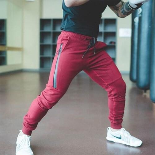 2018 Autumn Winter Mens Joggers Pants Fitness Casual Outerwear Sports Sweatpants Cotton Elastic Trousers Skinny Pantalon Hombre