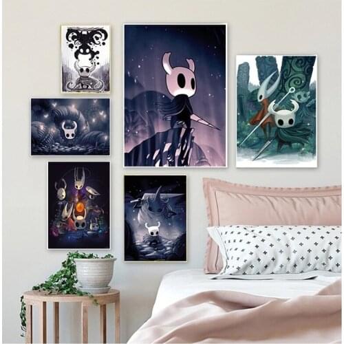 Hollow Knight Map The Game Poster Decoration Painting Of The On HD Canvas Canvas Painting Of Hallownest Poster Wall Art Canvas