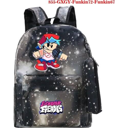 Mochila Friday Night Funkin Backpack with Pen Bag Schoolbag Teenage Estuche Escolar Friday Night Funkin Women Travel Rucksack