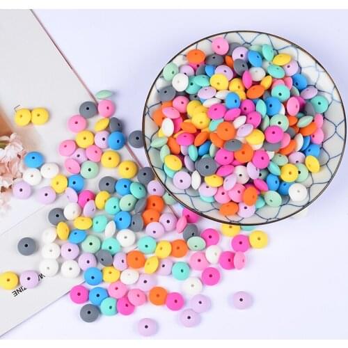 30Pcs/Lot 12mm Safty Food Grade Silicone Beads for DIY Baby Pacifier Chain Nipple Holder Accesories Baby Teether Chew Toys
