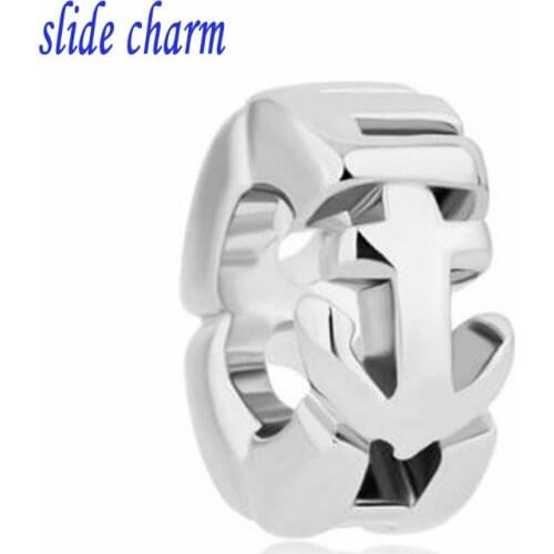 Slide charm Free shipping Hope to pray the letters of the sailing interval of charm beads fit Pandora bracelet