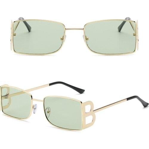Fashion Rimless Sunglasses Women Trendy Small Rectangle Sun Glasses Summer Traveling Style UV400 for Men