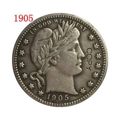 USA 1905 P,O,S BARBER OR LIBERTY HEAD QUARTER DOLLARS COPY COINS