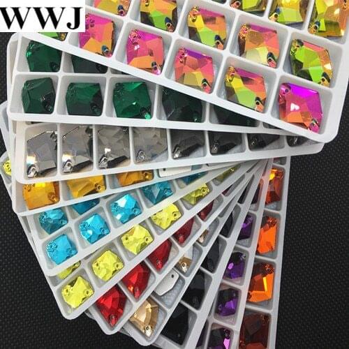Link 1 :All Size&Colors 21x27,16x21,14x17,11x14,10x12 Cosmic Shape Sew On Glass Crystal Stones Flatback 2 Holes For Dress Making