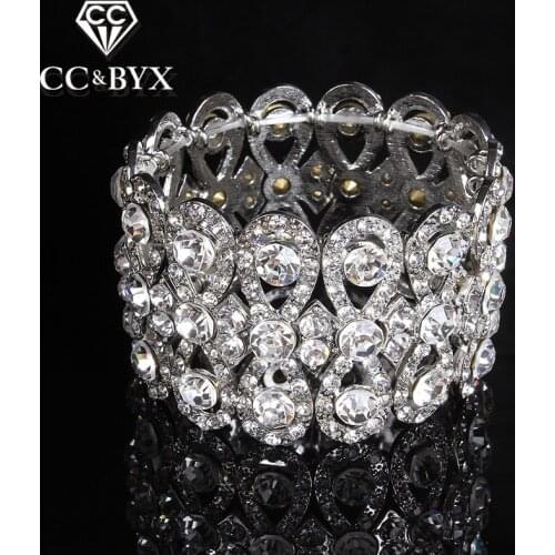 Super czech rhiestones wedding bridal jewelry femme party bangles for women fashion jewelry luxury Jewellery best gift E021