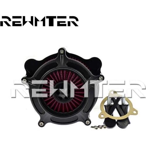 Turbine Air Cleaner For Harley Touring 2017 Up Softail 2018 Matte Black CNC Aluminum Air Filters & Systems For Harley