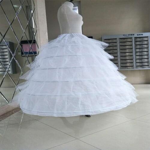 Lengthened Extra Large Bridal Wedding Dress Performance 6 Steel 6 Gauze Adjustable Six Bones Crinoline Performance Skirt