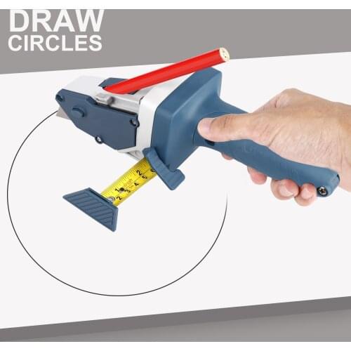 3in1 Gypsum Board Cutting Device Drywall Cutting Artifact Tool Portable Scribe Cutting Board Carpentry Tool with 5M Tape Measure