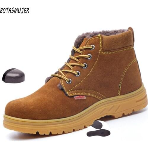Winter Warm Anti-smash Anti-sting Electrician Insulation Shoes Leather Cotton Light Work Shoes Comfortable Safety Work Shoes