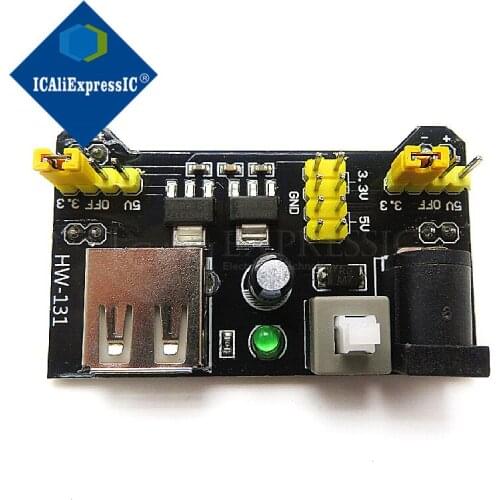 1PCS MB102 Breadboard Power Supply Module 3.3V 5V For Arduino Solderless Breadboard Voltage Regulator In Stock