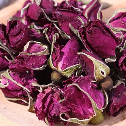 100G Fragrant Natural Dried Red Rose Buds Organic Dried Flowers Buds Free Shipping