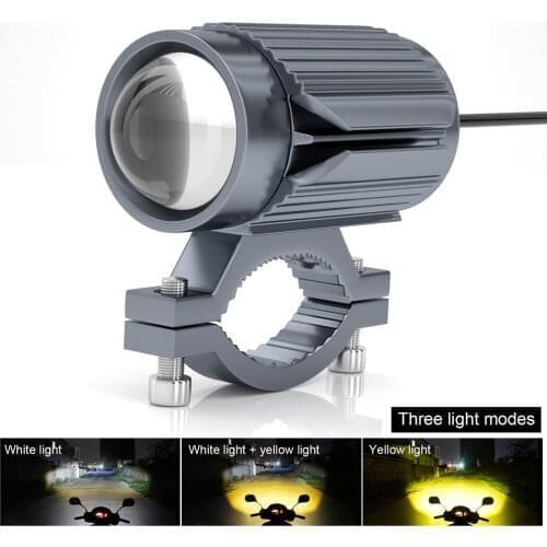 15W Motorcycle Headlight Auxiliary Lamp 12V LED Motorbike Spotlight Motorcycle Spot Head Light