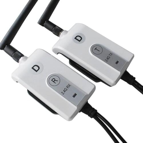 2.4G Wireless RCA Video Transmitter and Receiver for 24V Truck Vehicle Car Rear View Monitor DVD to Reverse Camera