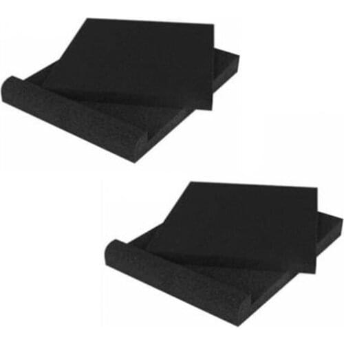 2Pcs 30X20X4.5CM Sponge Studio Monitor Speaker Acoustic Isolation Foam Isolator Pads Retail