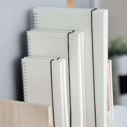 80 sheets of A5/A6 notebooks,Transparent coil notebooks,Paintings book,Business meetings grid noteook,School stationery