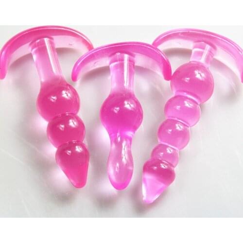 3pcs/lots butt plugs Bubbles Beginner Anal Plug Sex Toys for Women backyard anus stopper prostate Plug Waterproof Body Massager