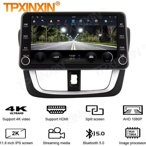 1920*1080 HD Android 9 Screen Car Radio 2 DIN Stereo Receiver For Honda Vios 2014 2015 2016 GPS Navi Auto Audio Player Head Unit