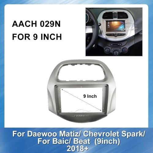 Car Radio Frame Dash Panel for Daewoo Matiz Chevrolet Spark Baic Beat 2018+ Stereo Panel Dash Mount Trim Installation Kit Frame