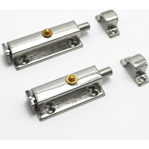 3Inch/4Inch Hotel Office Home Security Lock Chrome Door Lock Door Window Security Bolt Door Lock Latch Gate Cabinet Latch