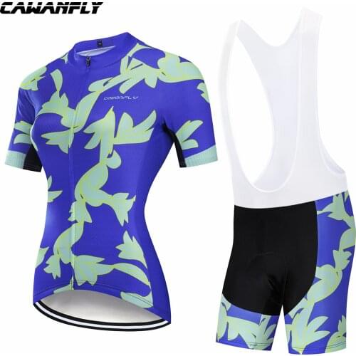 Beautiful Women Cycling Jersey Short Sleeve Ultraviolet-Proof Bike Clothing Summer Breathable Polyester Sports Bicycle Jersey
