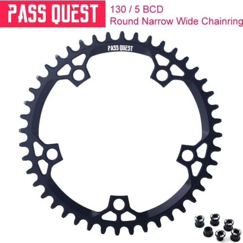 PASS QUEST 130BCD MTB Round Narrow Wide Chainring/Chain Ring 42T-52T Bike Bicycle Chainwheel/Chain Wheel deore Crankset