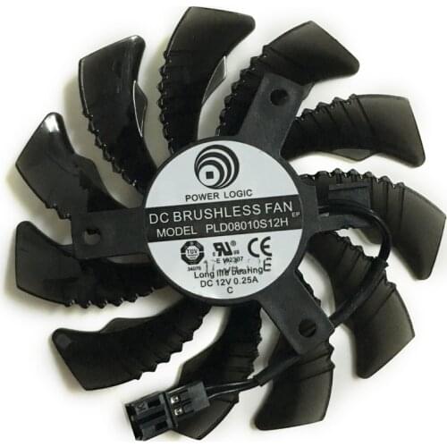 75mm DC 12V Graphics Card Fan GPU VGA Cooler Replacement FAN GIGABYTE N960 GTX 960 Video Cards Cooling FANS