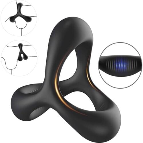 S/L Size Silicone Penis Rings Prostate Massage Delay Ejaculation Cock Ring Male Masturbator Sex Toy for Men Enlarger Rings